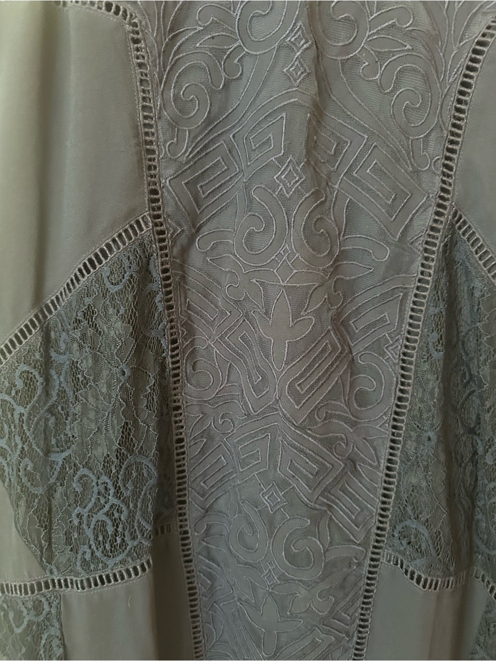 NWOT Soft Surroundings Navy Lace-Panel Sleeveless Shift Dress PM - Picture 4 of 4